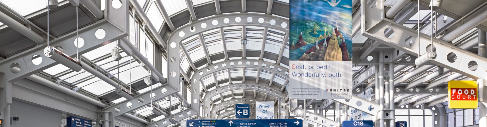 Family arrivals at O'Hare Airport, IL, US Airport