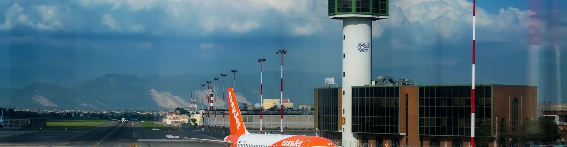 Sunset terminal shot at Capodichino Airport