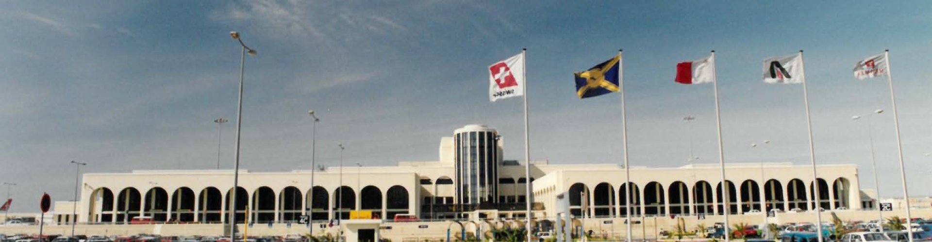 Sunset terminal shot at Malta Intl Airport, MT Airport