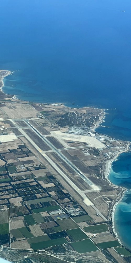 Playful toddler at Paphos International Airport, CY Airport