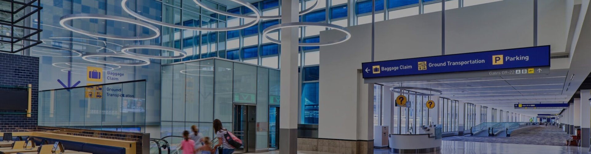 Family arrivals at Minneapolis-St Paul Intl Airport, MN, US Airport