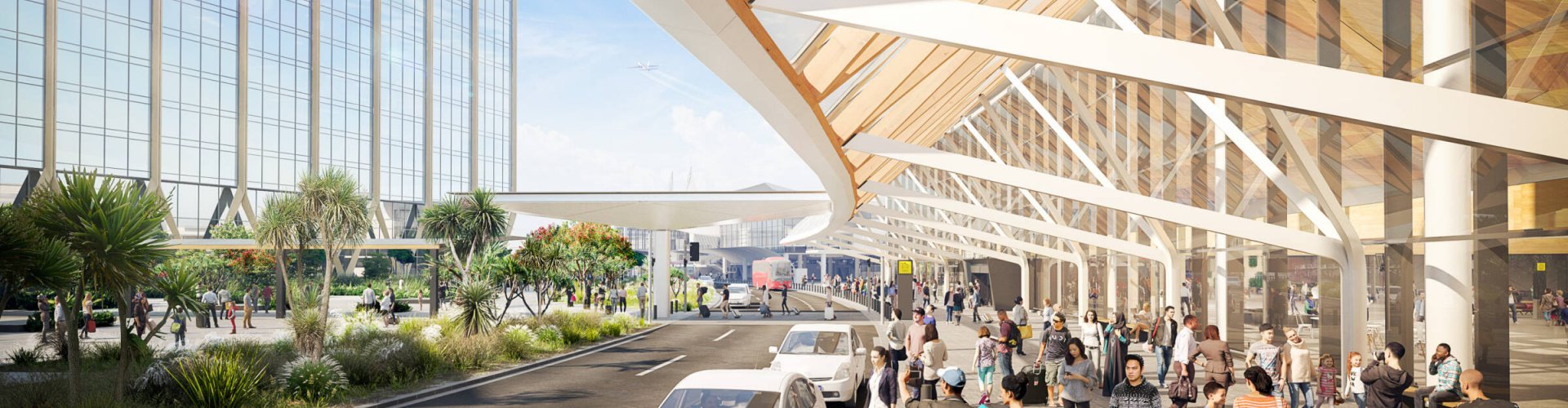 Family arrivals at Auckland Airport, NZ Airport