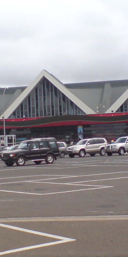 Family seating near play area at Ivato Airport