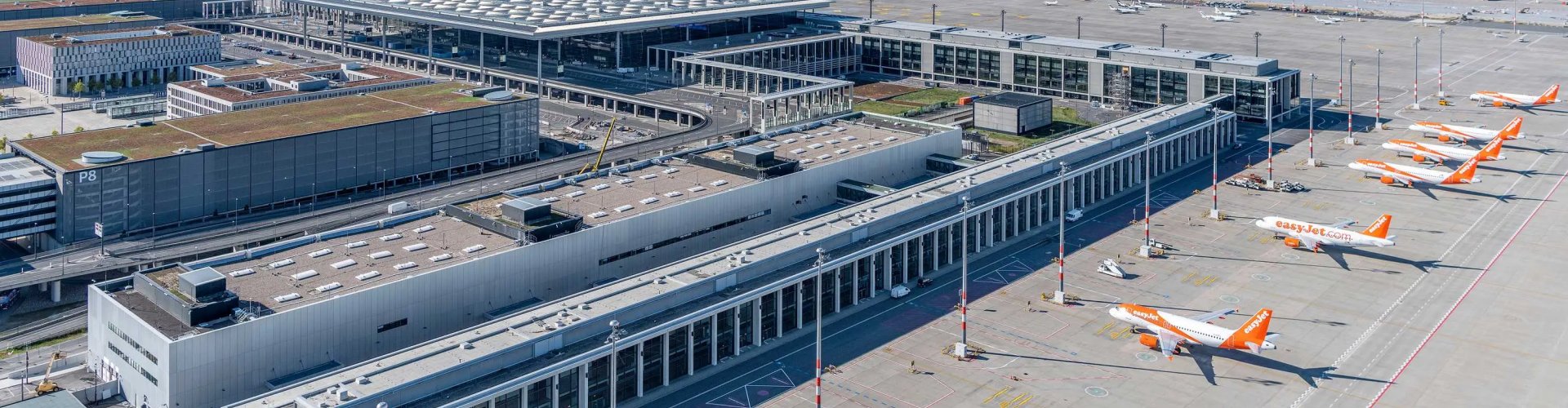 Family arrivals at Berlin Brandenburg Airport, DE Airport