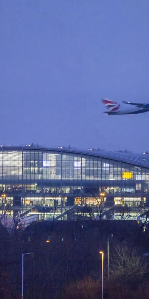 Quiet family zone at Heathrow Airport