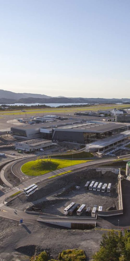 Mother and child resting in quiet room at Bergen Airport Flesland