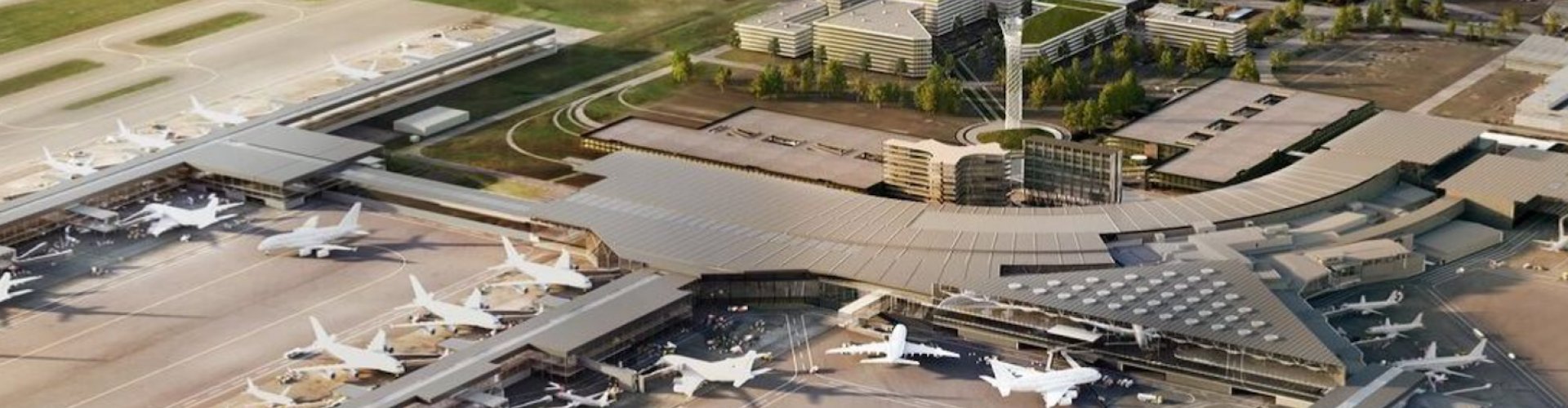 Sunset terminal shot at Auckland Airport