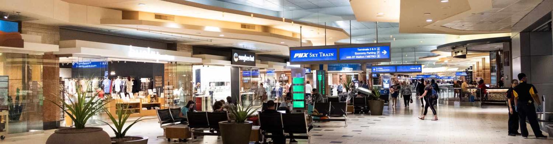 Family arrivals at Phoenix Sky Harbor Intl Airport, AZ, US Airport