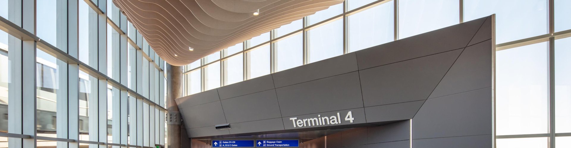 Sunset view of Phoenix Sky Harbor Intl Airport terminal