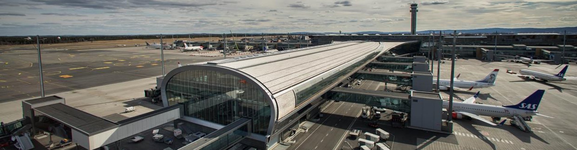 Family arrivals at Oslo Airport Gardermoen, NO Airport