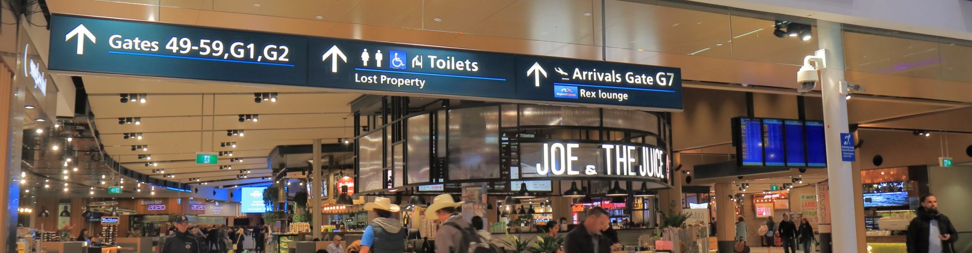 Sunset terminal shot at Kingsford Smith Airport, AU Airport