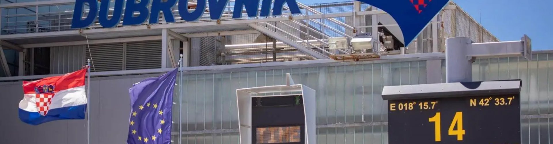 Calm family area during off-peak hours at Dubrovnik Airport