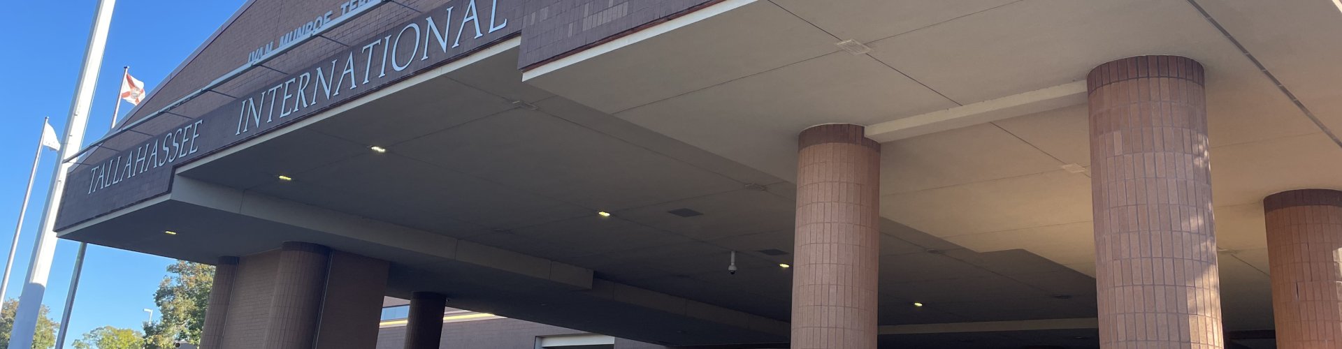 Sunset shot of Tallahassee Regional Airport terminal