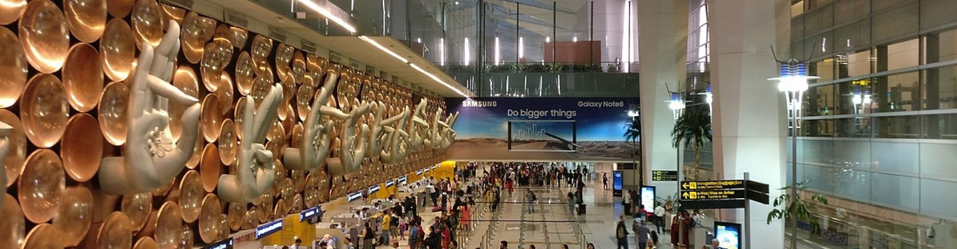 Family enjoying quiet zone at Indira Gandhi Airport