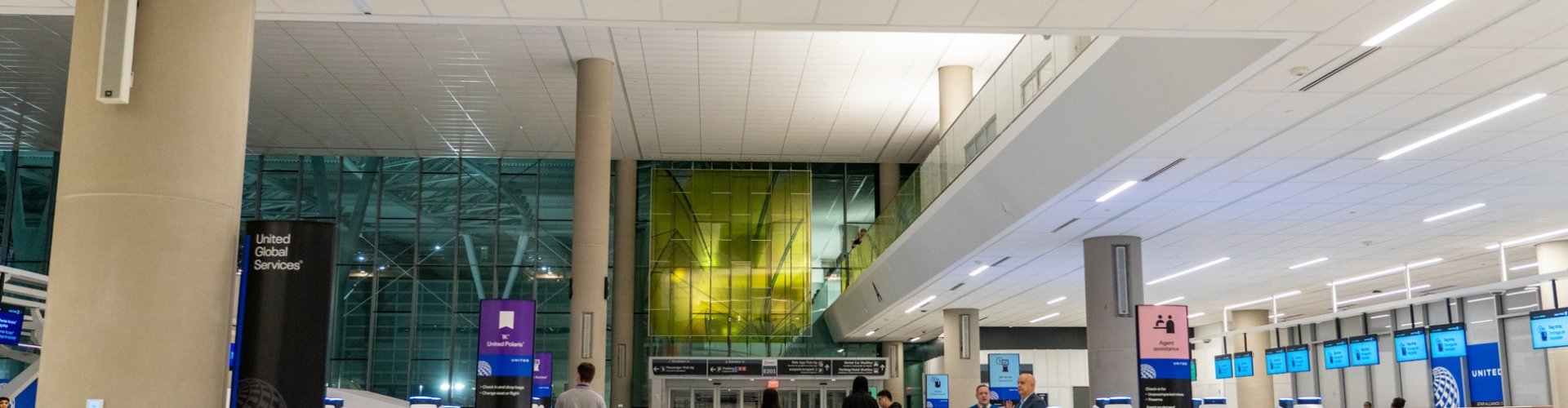 Family arrivals at George Bush Intercontinental Airport, TX, US Airport