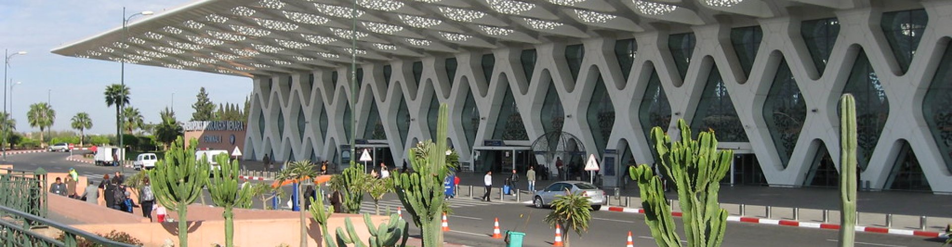 Family arrivals at Menara Airport, MA Airport