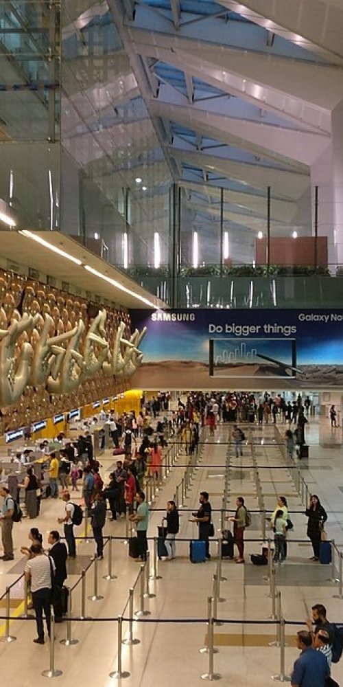 Quiet family seating area at Indira Gandhi Airport, IN Airport